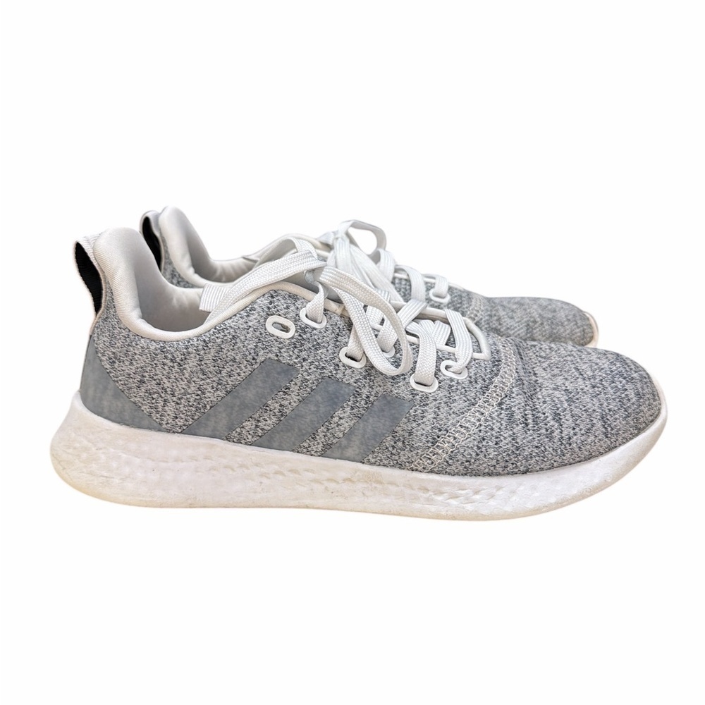 Adidas Pure Motion Light Gray & White Running Tennis Shoes in Woman’s Size 7.5.